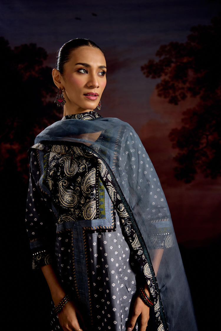 Medh Dupatta Grey