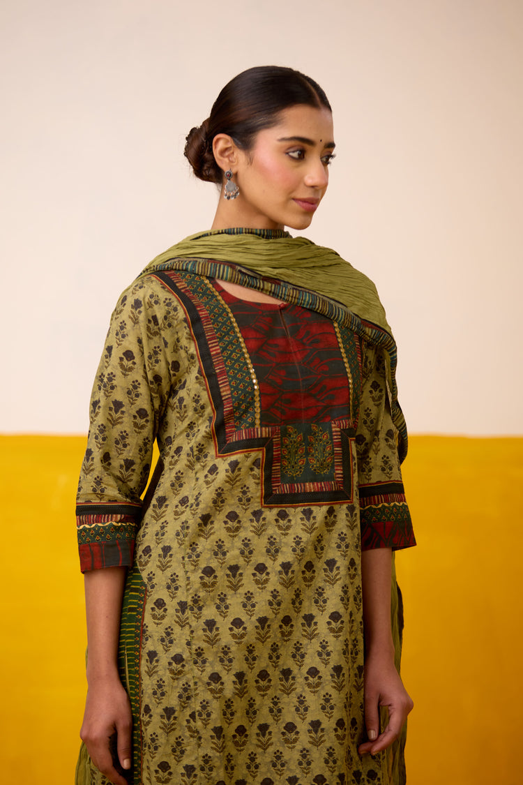 Rozana Dupatta Green