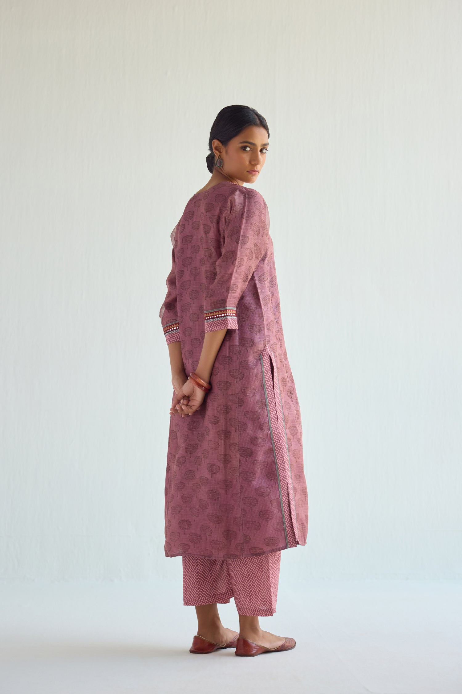Rozana Kurta Dark Peach (9419207606571)