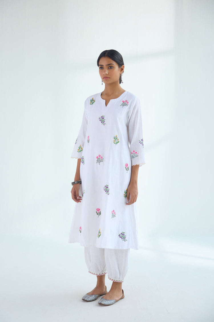 Everyday Kurta Set White Grey (Set of 2) (9418444800299)