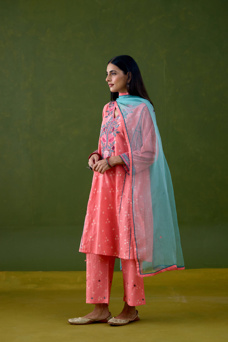 Tulsi Dupatta Turquoise