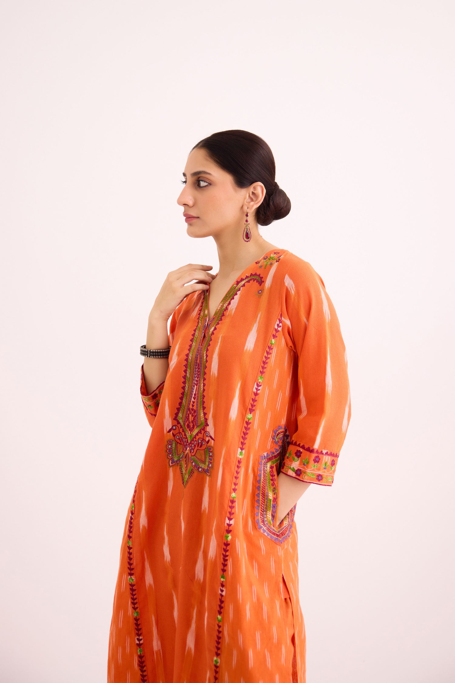 Siya Kurta Orange (9602573664555)