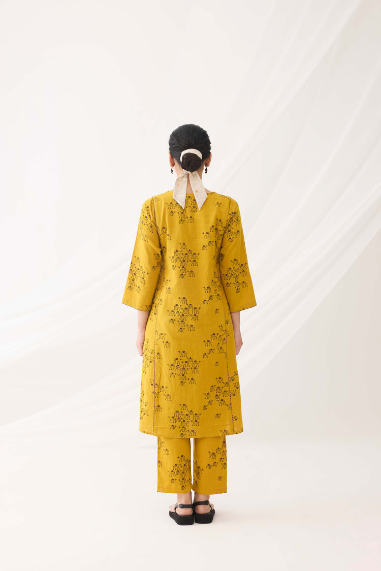 Tulsi Kurta Mustard (9964445073707)