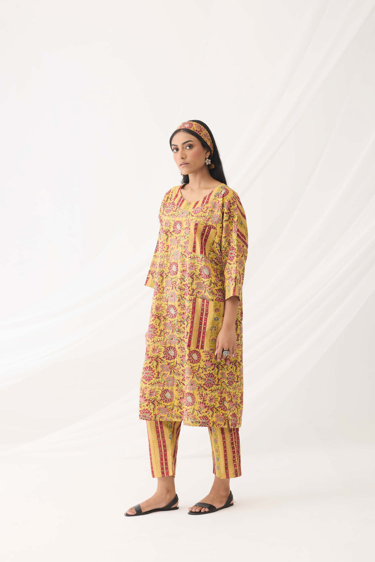 Maya Tunic Yellow Pink (9965194641707)