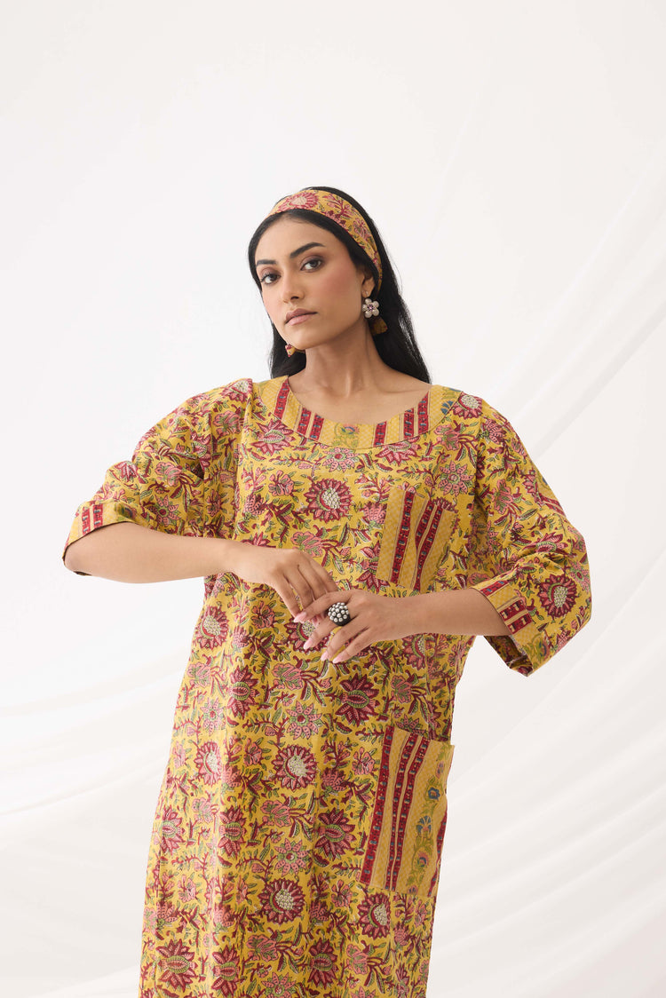 Maya Tunic Yellow Pink (9965194641707)