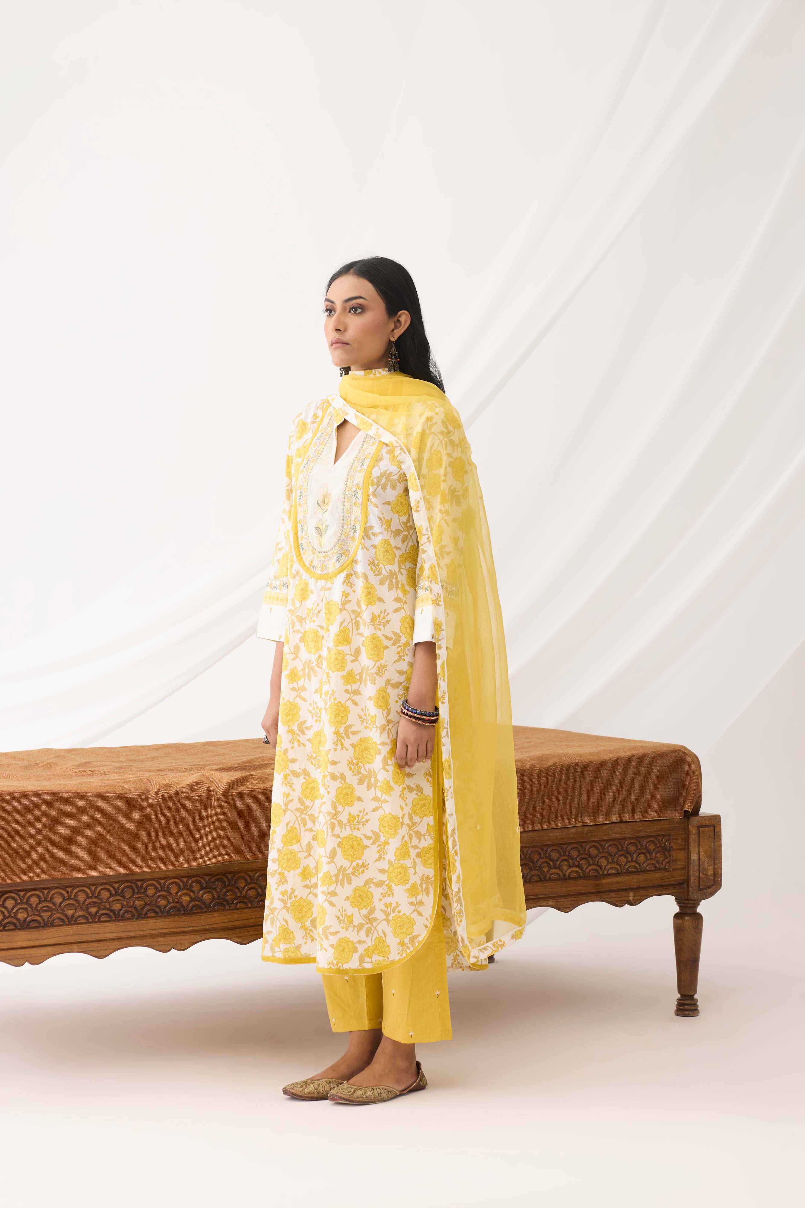 Meher Dupatta Yellow (9963687313707)