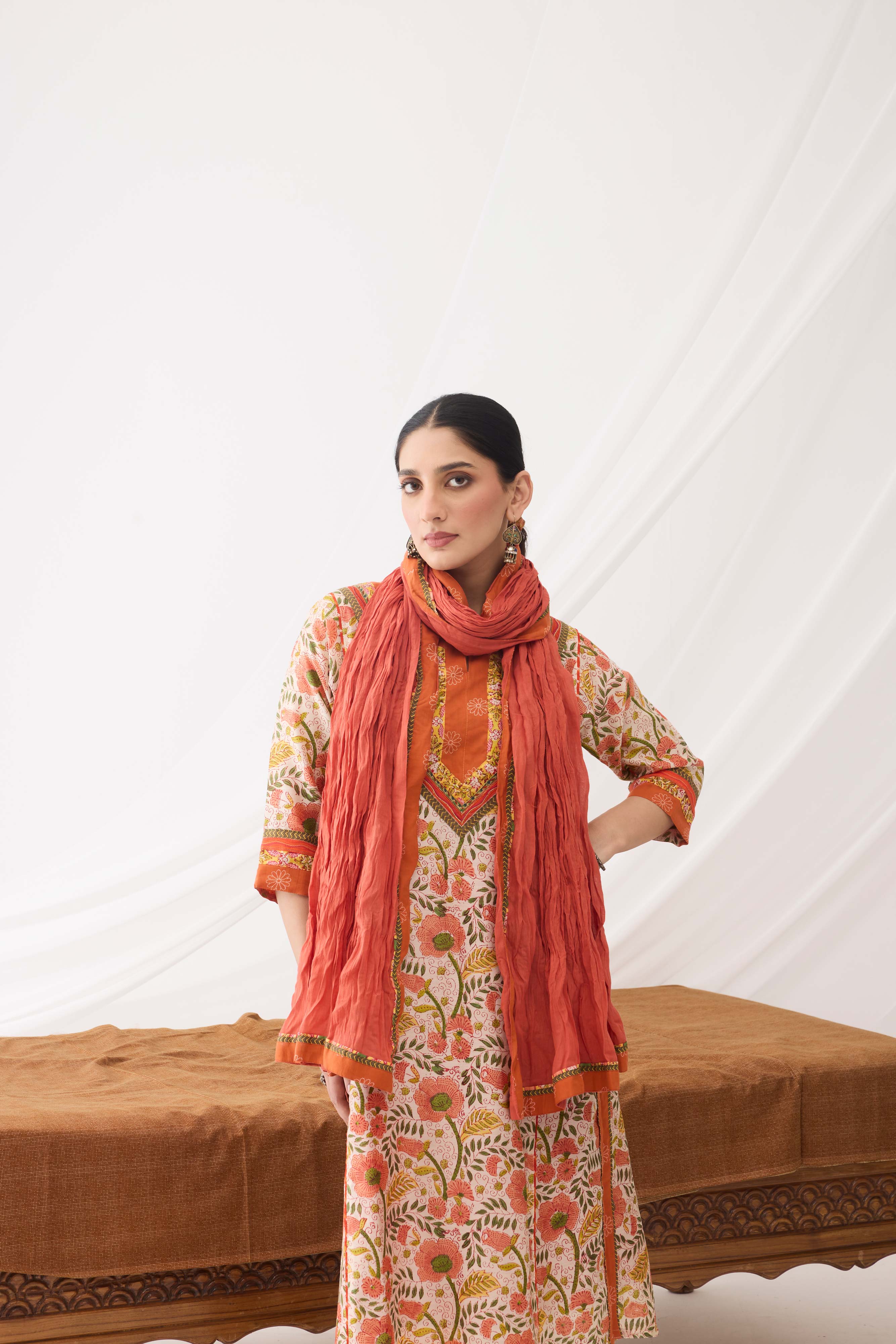 Rozana Dupatta Orange (9966920139051)