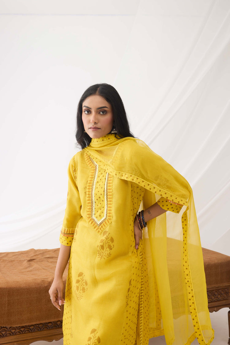Medh Dupatta Yellow (9964096979243)