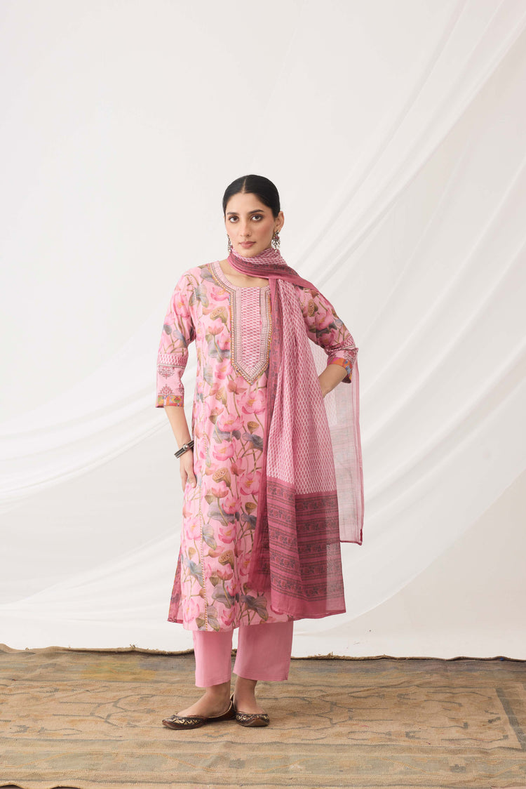 Printed Dupatta Light Pink (9966447886635)