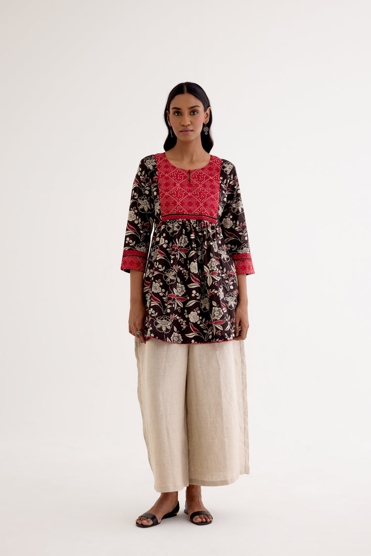 Banjara Kurti Black Off White (10040283365675)