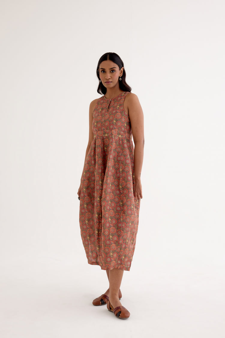 Balloon Dress Rust (10049785495851)