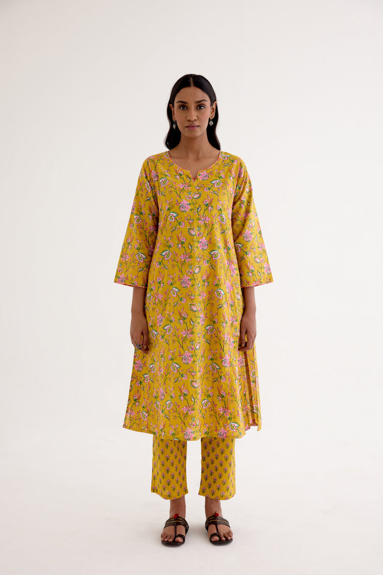 Tulsi Kurta Yellow (10040164188459)