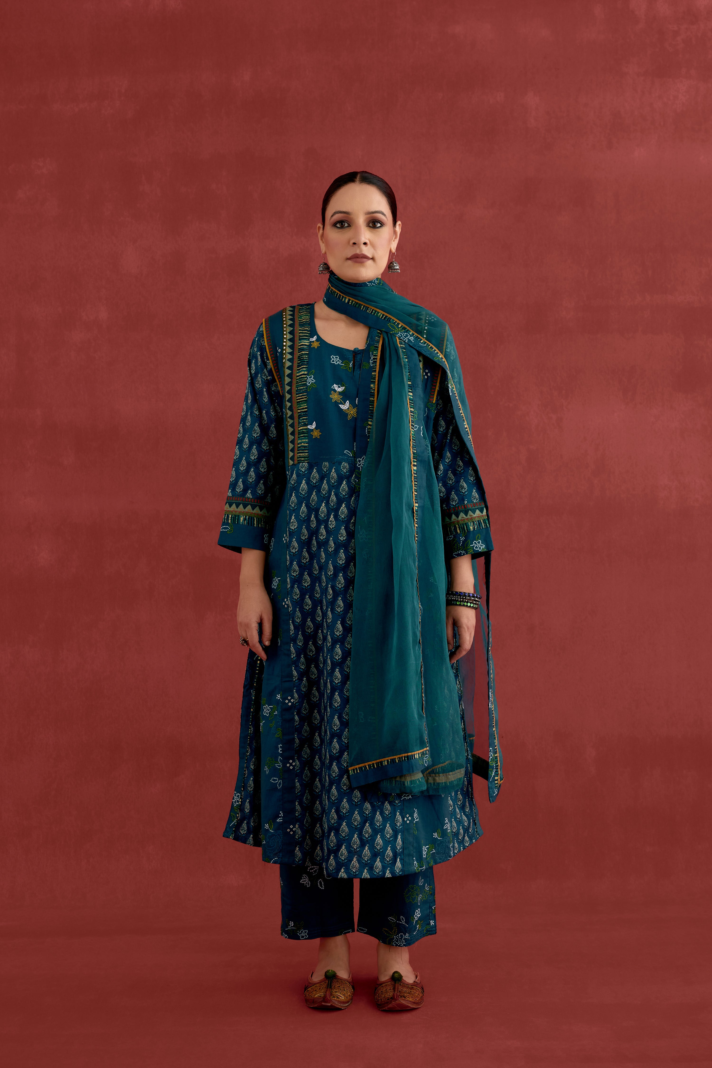 Medh Dupatta Teal Blue (10039632691499)