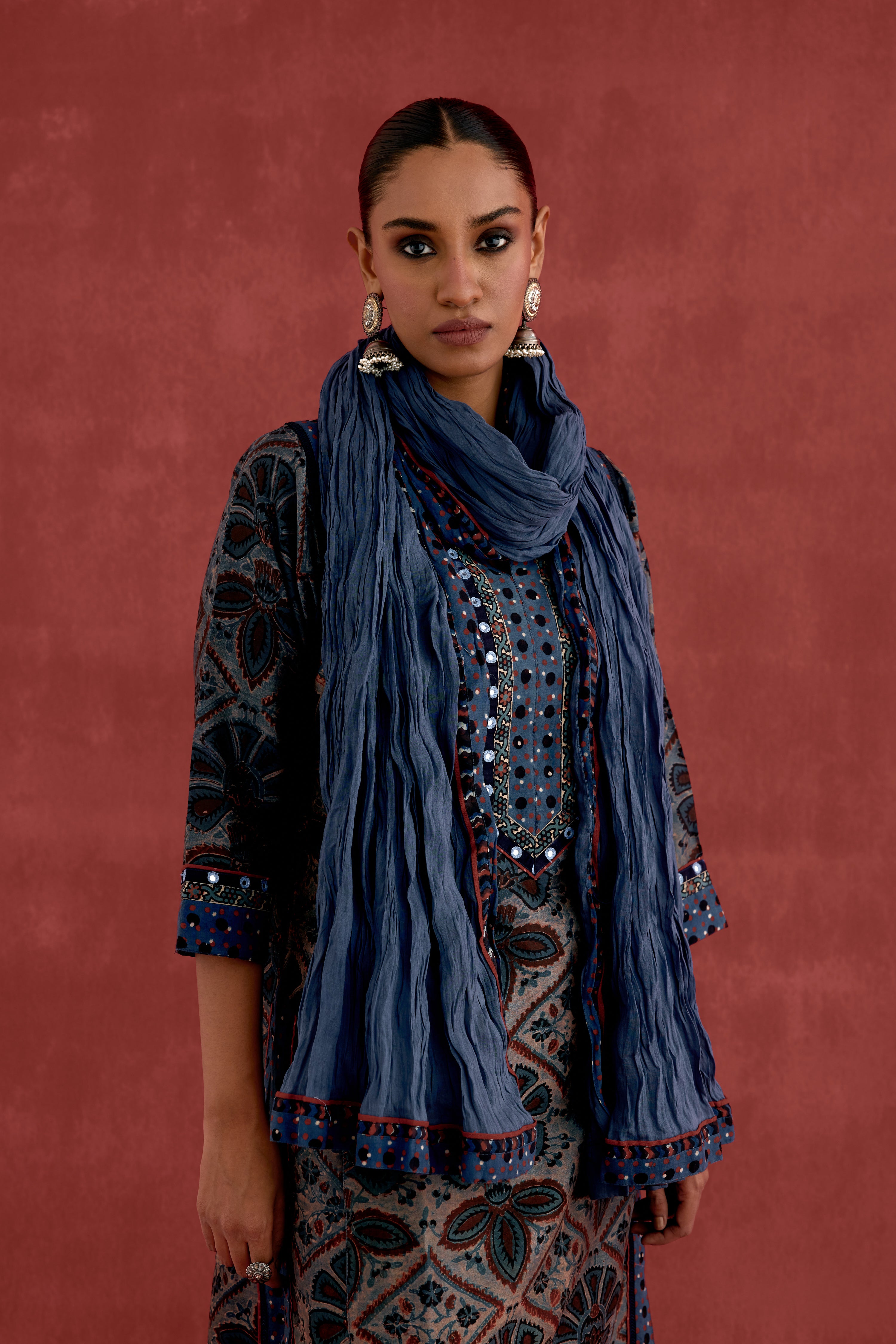 Rozana Dupatta Blue (10039941398827)