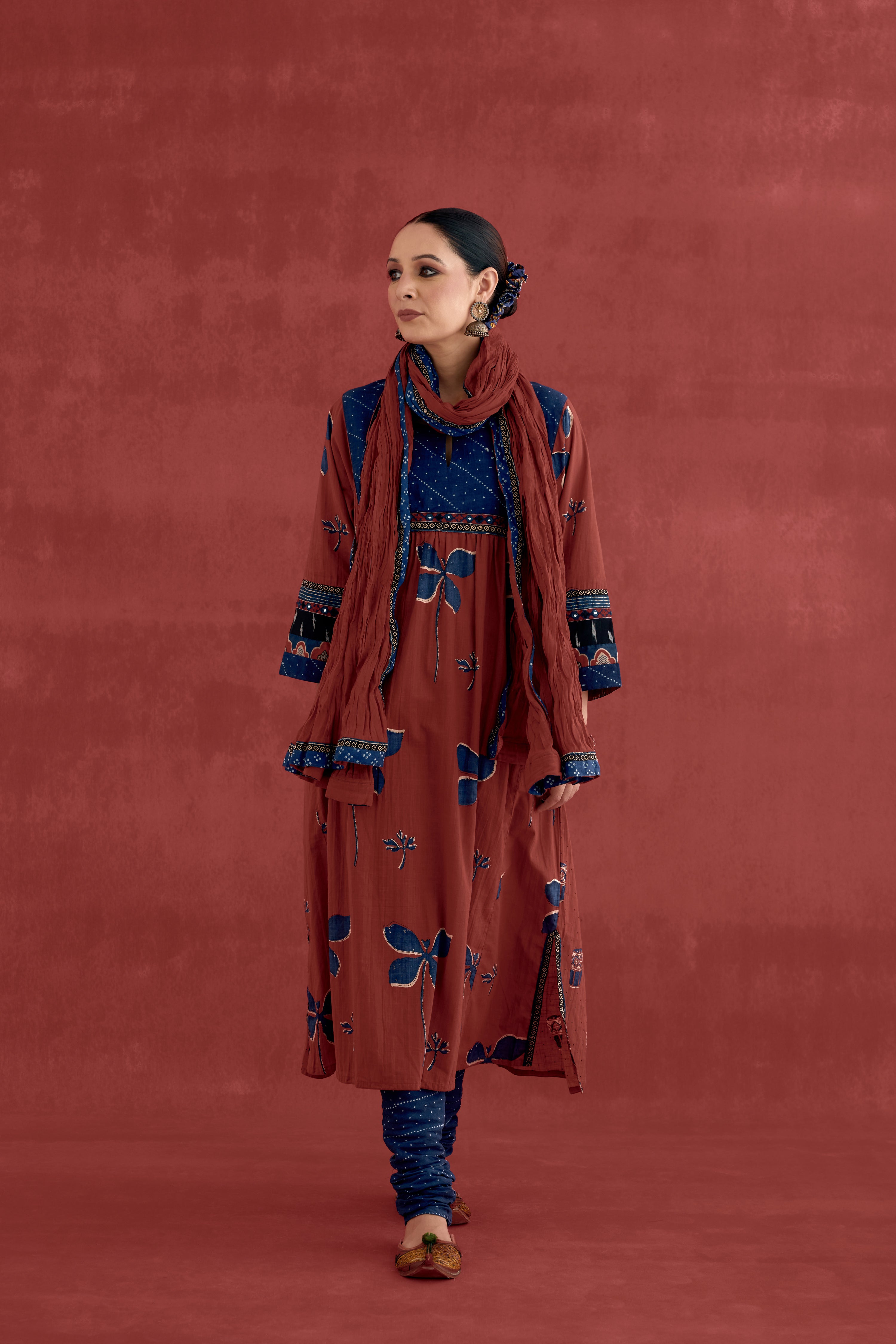 Rozana Dupatta Maroon (10039549690155)