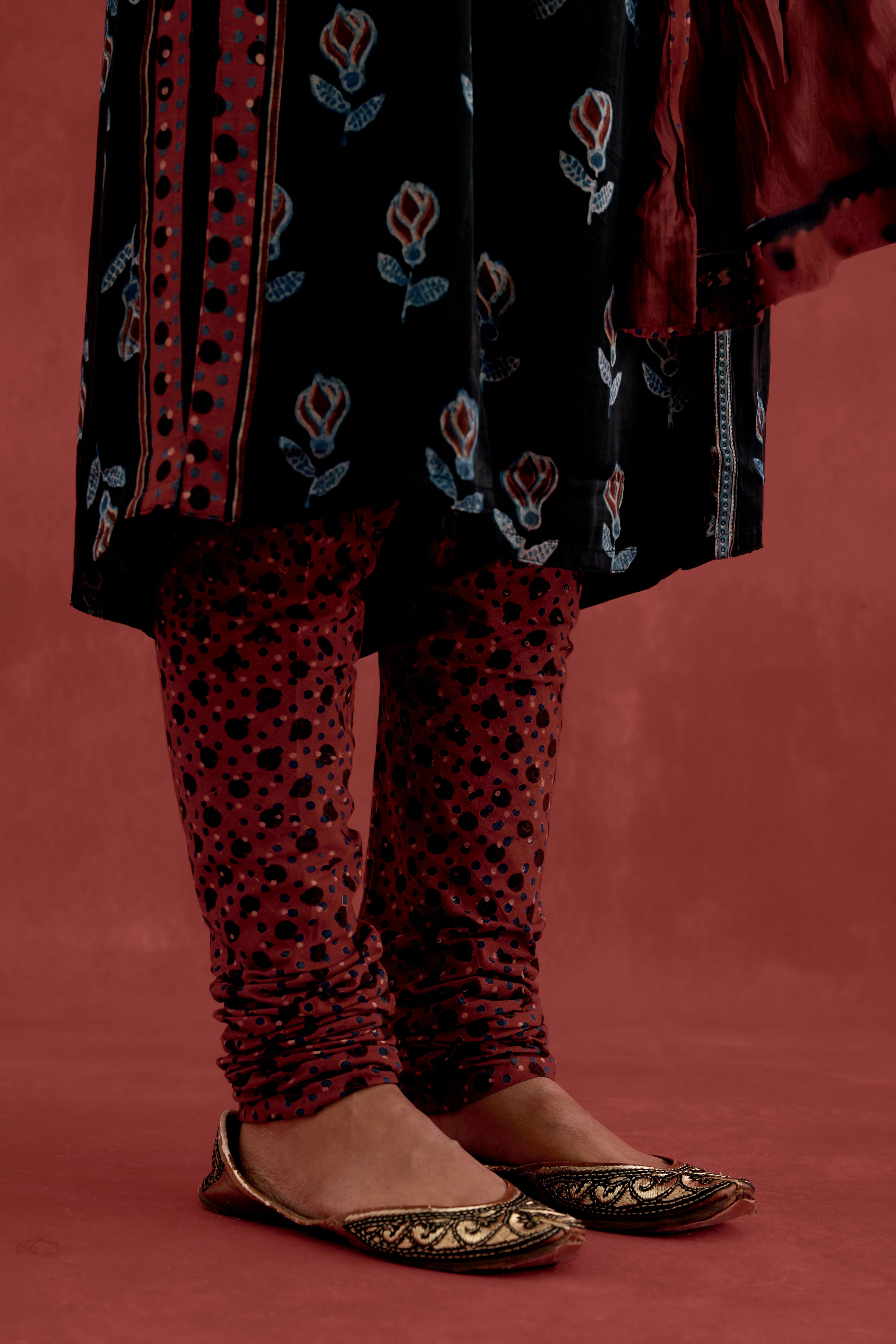 Rozana Ajrakh Bottom Red Black (10039717364011)