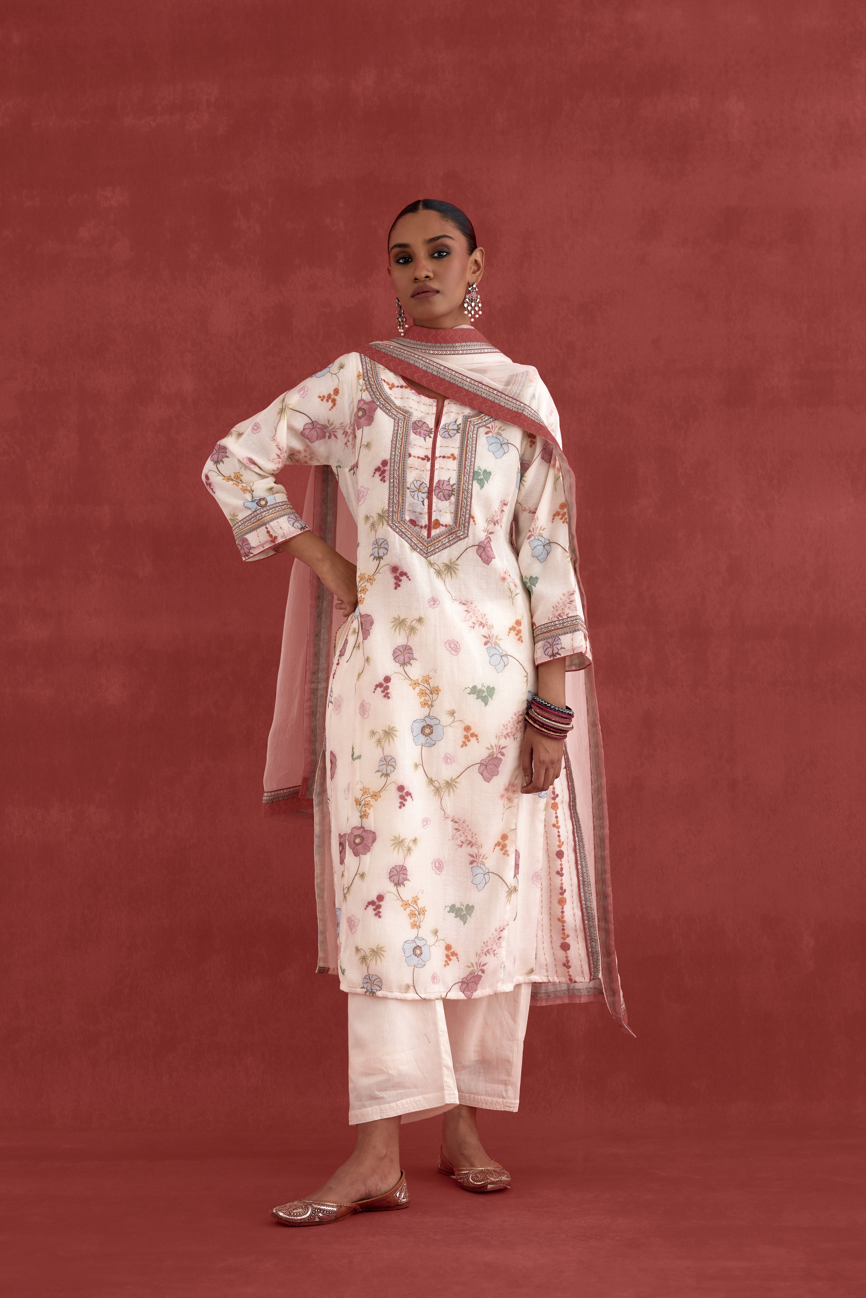 Medh Dupatta Baby Pink (10039415898411)