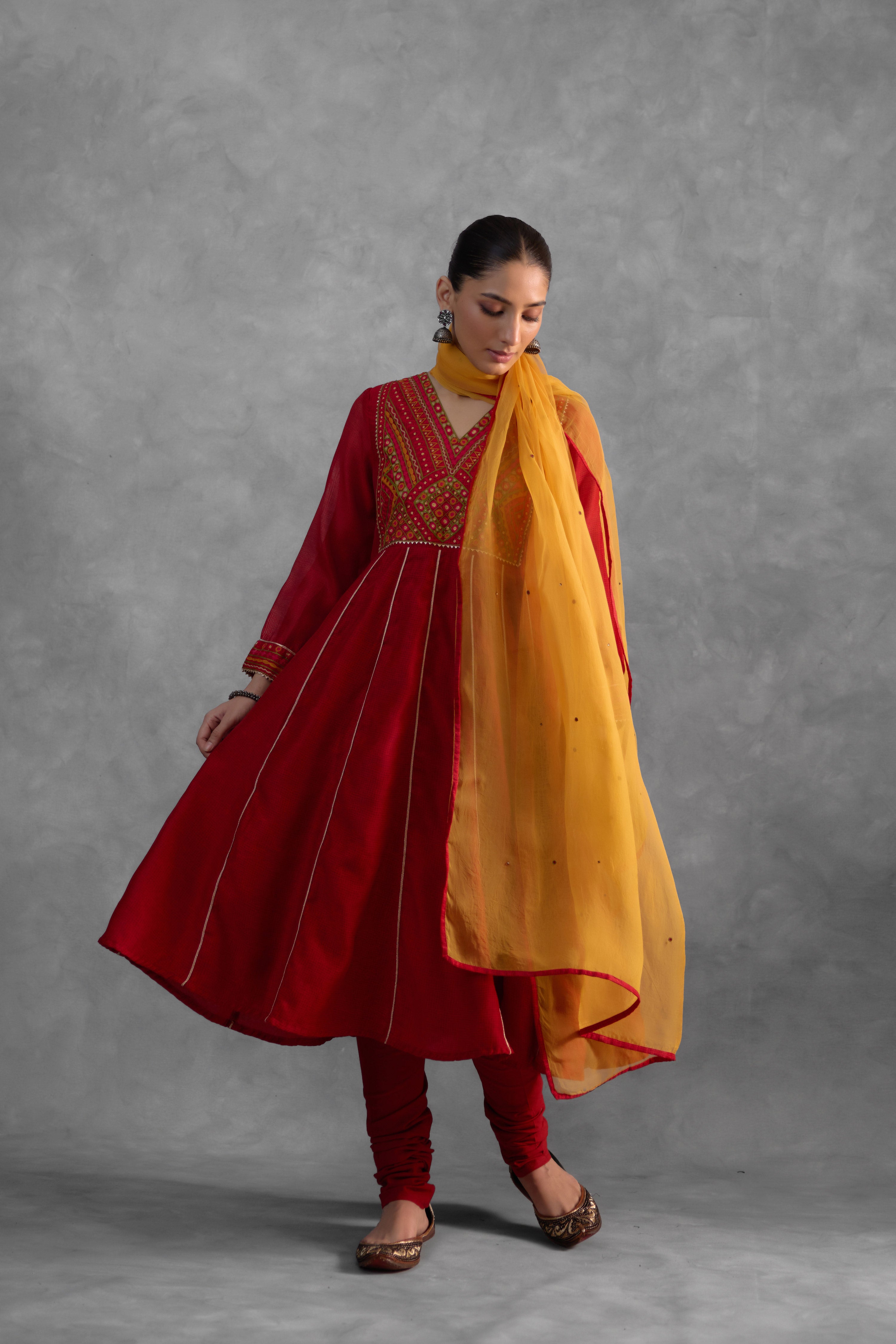 Kia Mustard Dupatta (9834930438443)