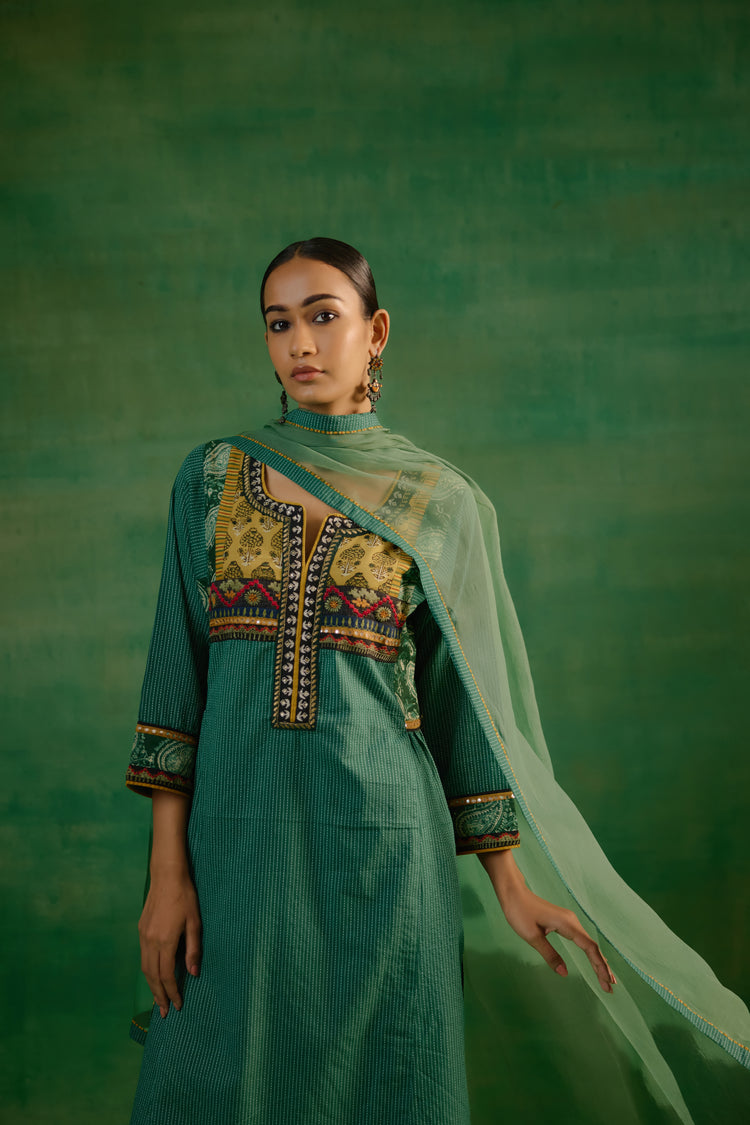 Banjara Kurta Green (9817169789227)