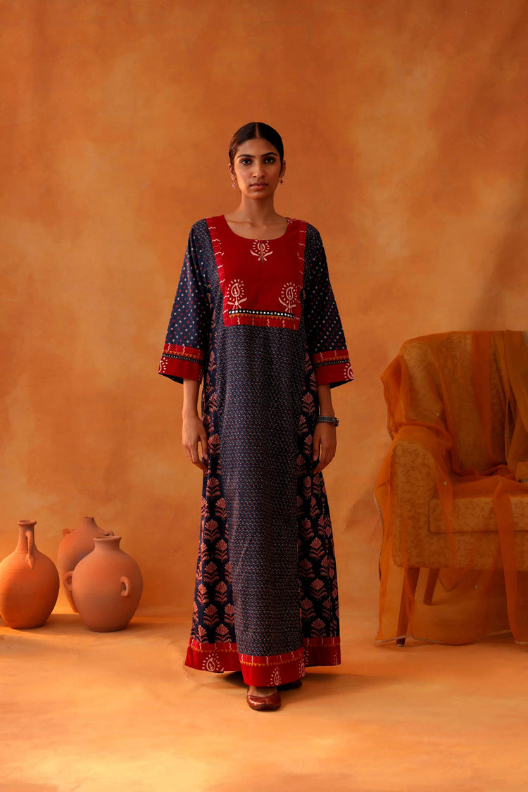 Miran Caftan Indigo Red (8439326900523)