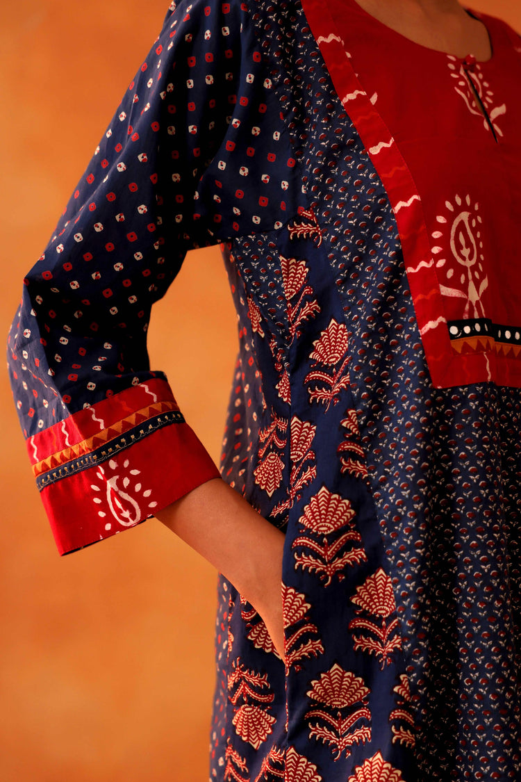 Miran Caftan Indigo Red (8439326900523)