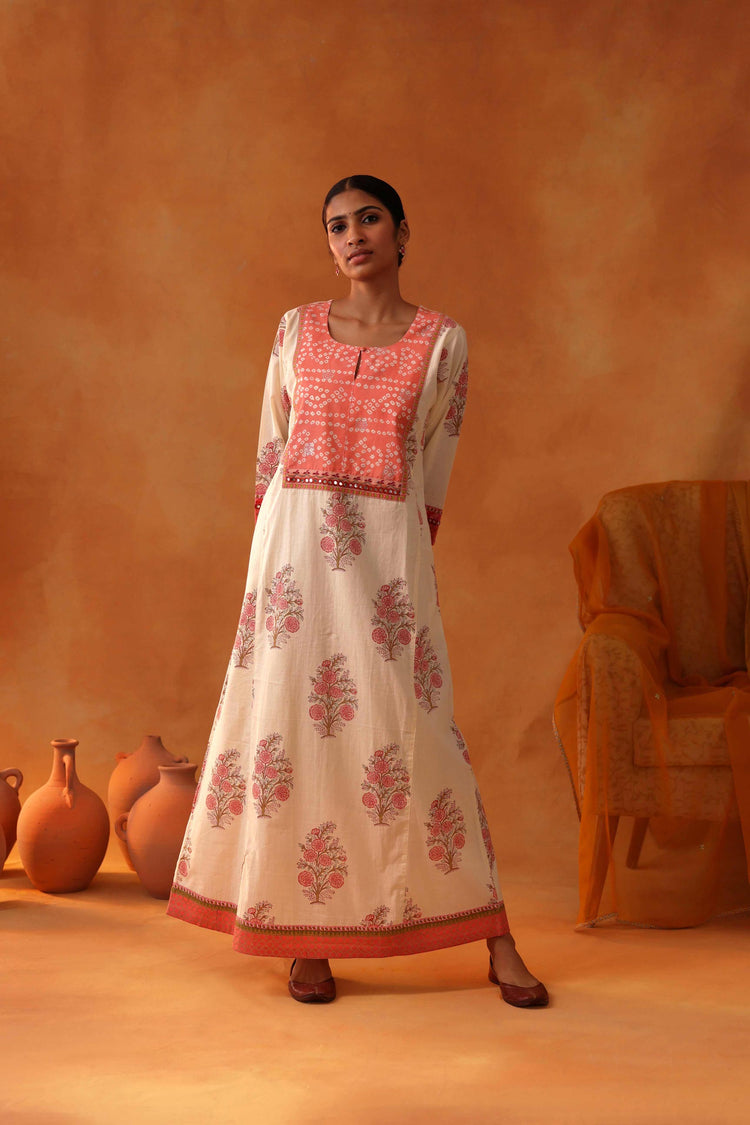 Yoke Caftan Cream (8439333388587)
