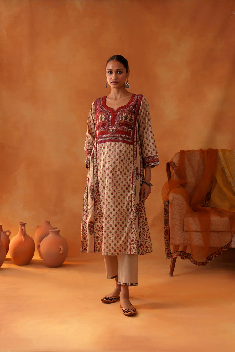 Tulsi Kurta Beige (8439691608363)