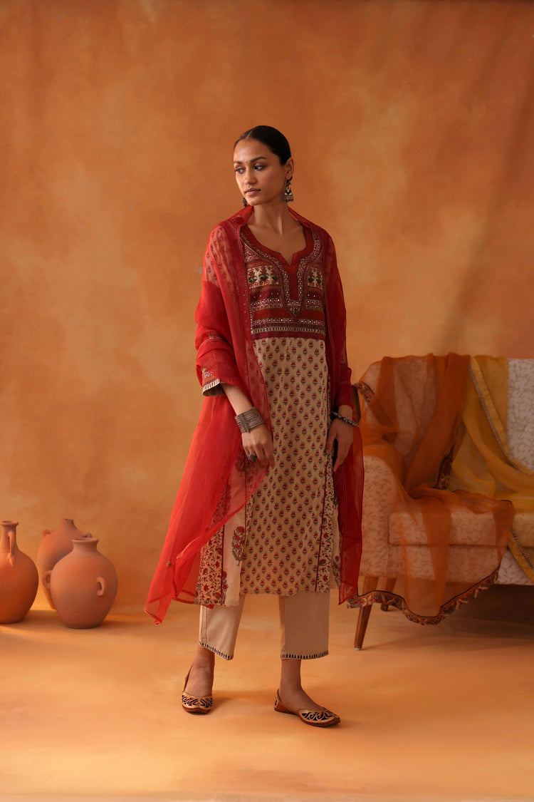 Tulsi Kurta Beige (8439691608363)