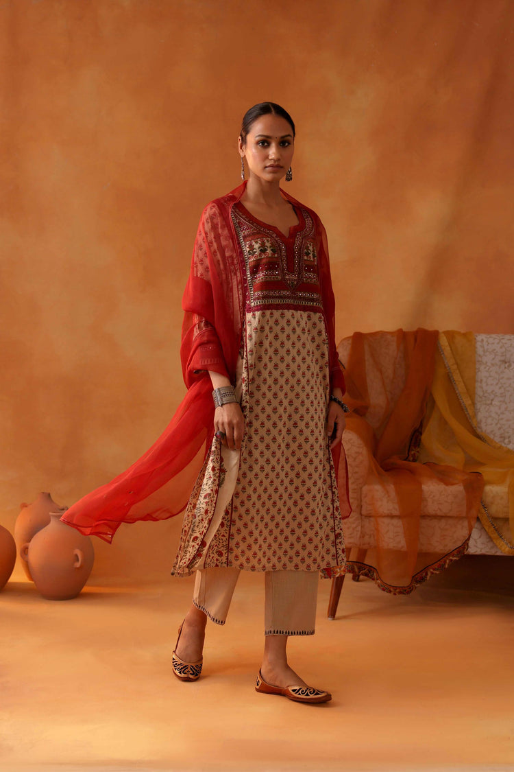 Tulsi Kurta Beige (8439691608363)