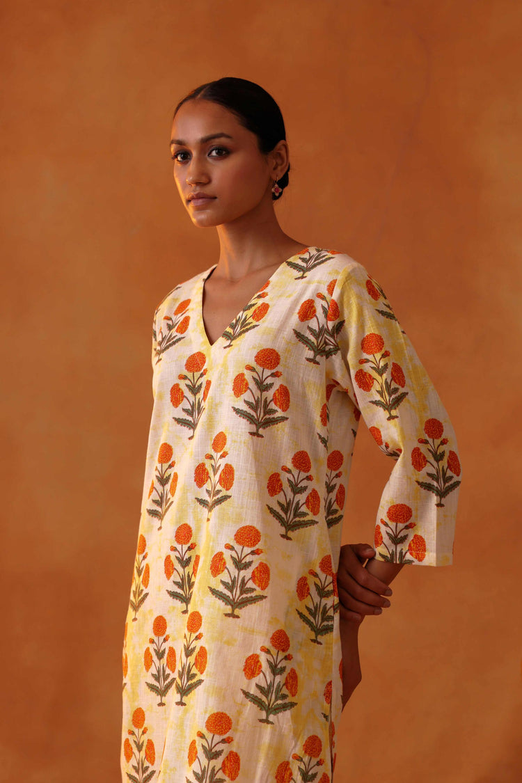 Everyday Co-ord White Orange ( Set of 2 ) (8439684268331)