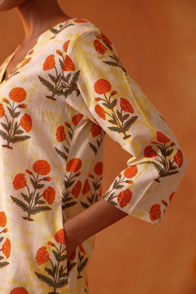 Everyday Co-ord White Orange ( Set of 2 ) (8439684268331)