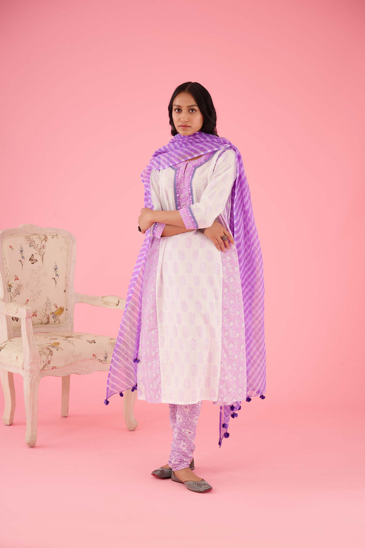 Rozana Kota Dupatta Mauve (8426756342059)
