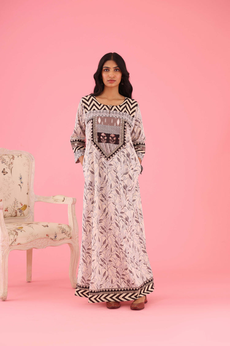 Devi Caftan Cream Grey (8429117210923)
