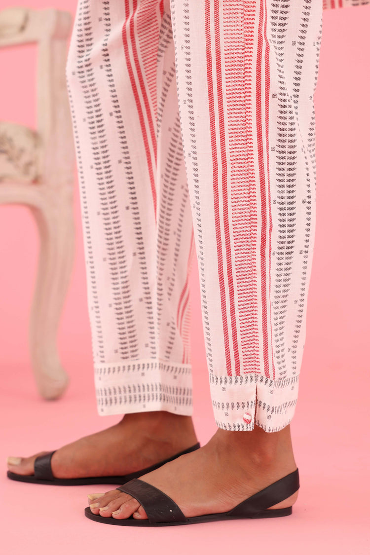 Everyday Co-ord White Red ( Set of 2 ) (8426668917035)