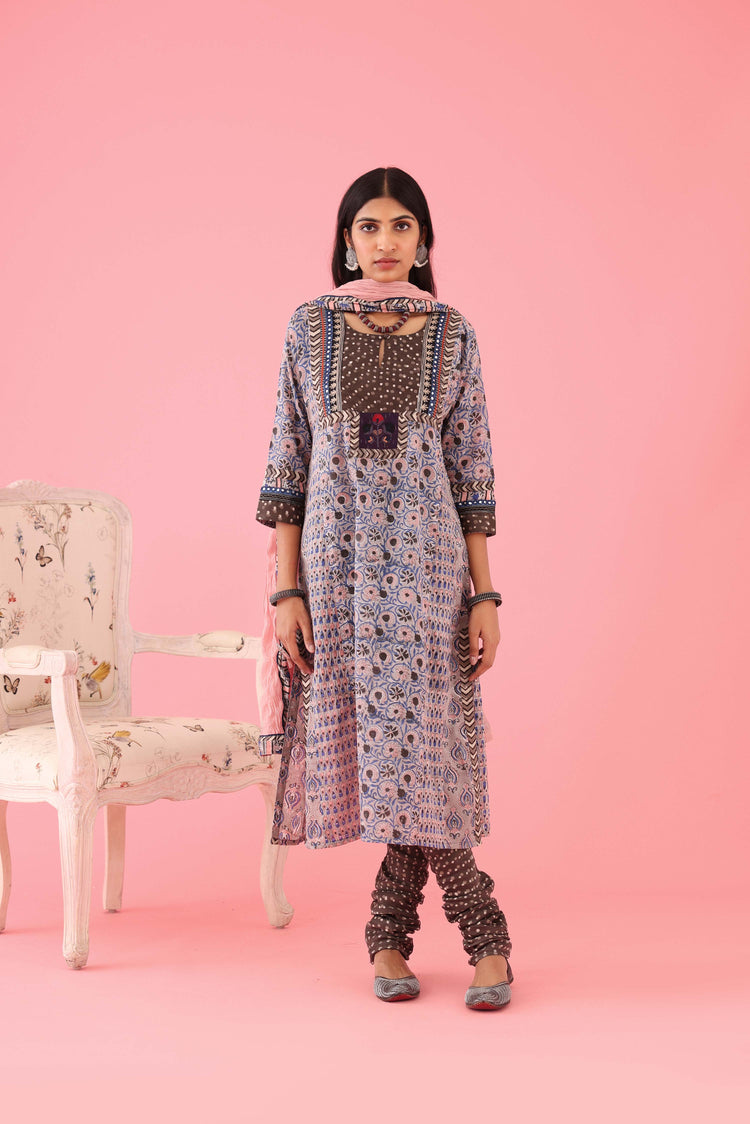 Rozana Cotton Crinkled Dupatta Pink (8426752278827)