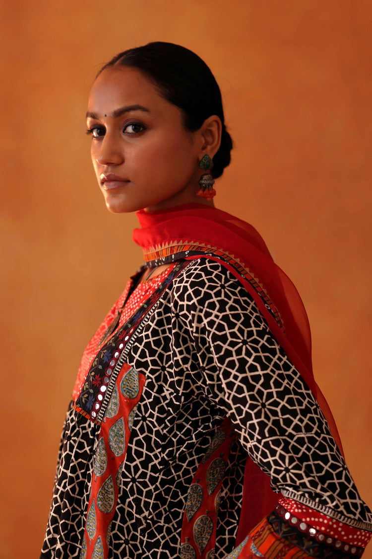 Rozana Chiffon Dupatta Red (8497137025323)