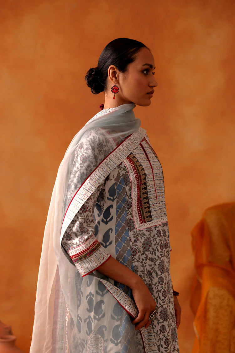 Rozana Chiffon Dupatta Grey (8497141514539)