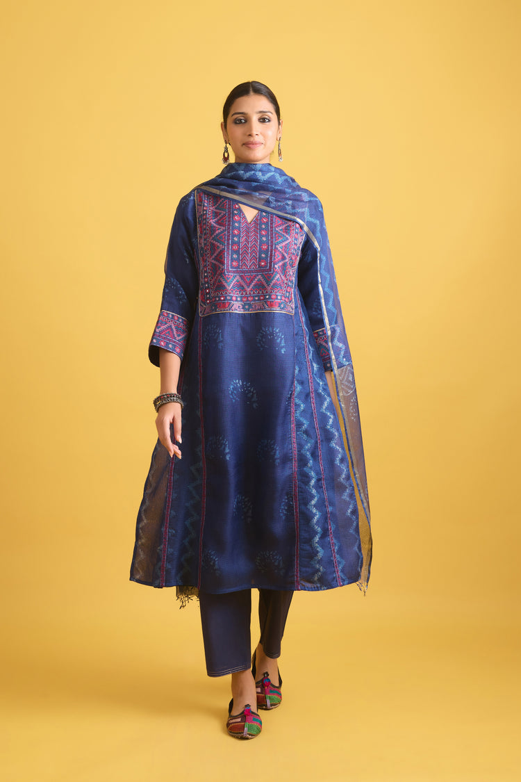 Tulsi Dupatta Indigo (9730049409323)