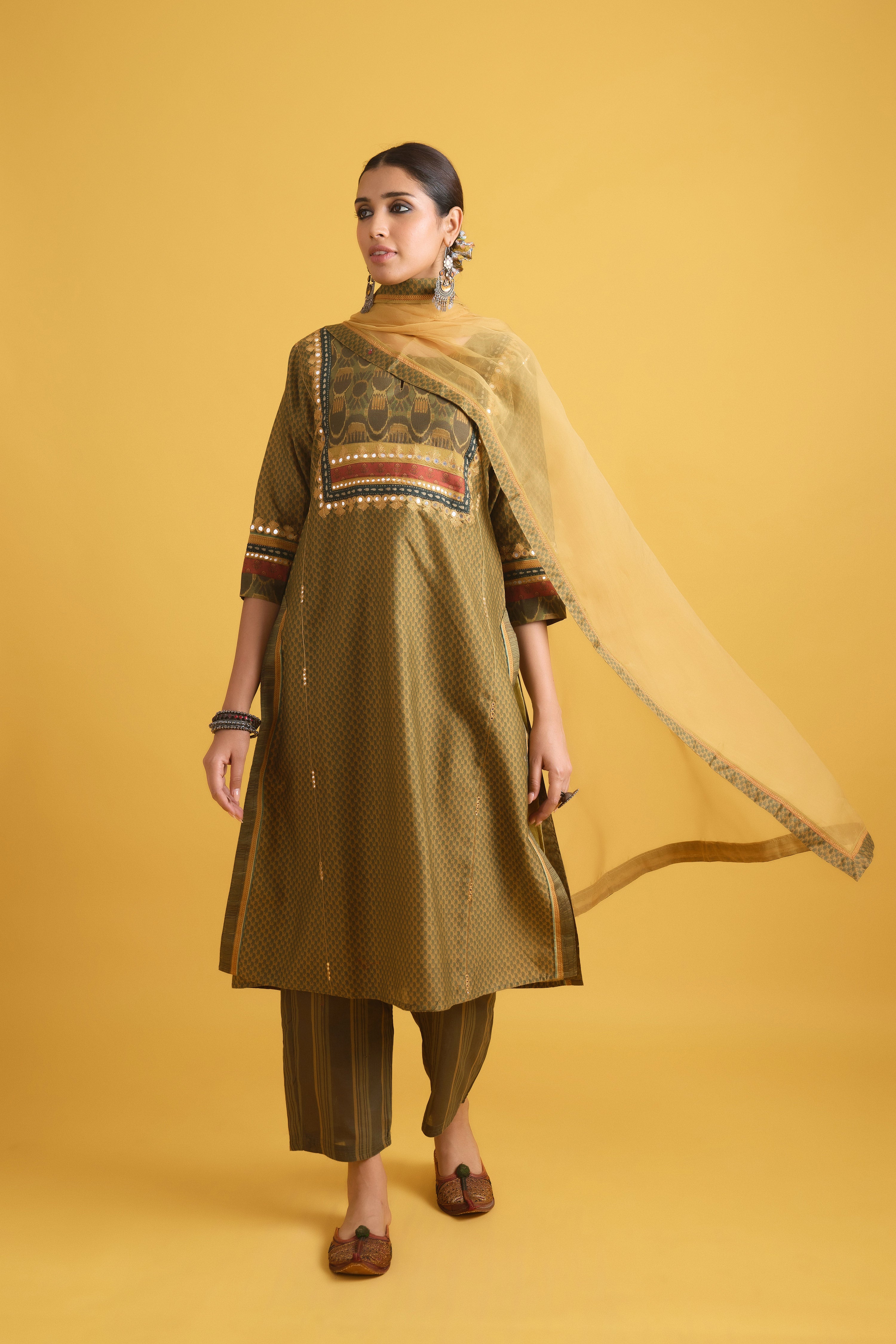 Medh Dupatta Mustard (9721626165547)
