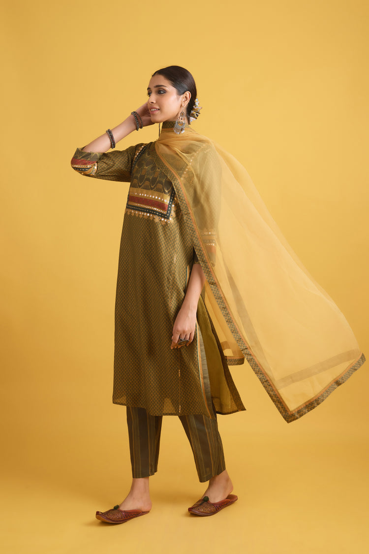 Medh Dupatta Mustard (9721626165547)