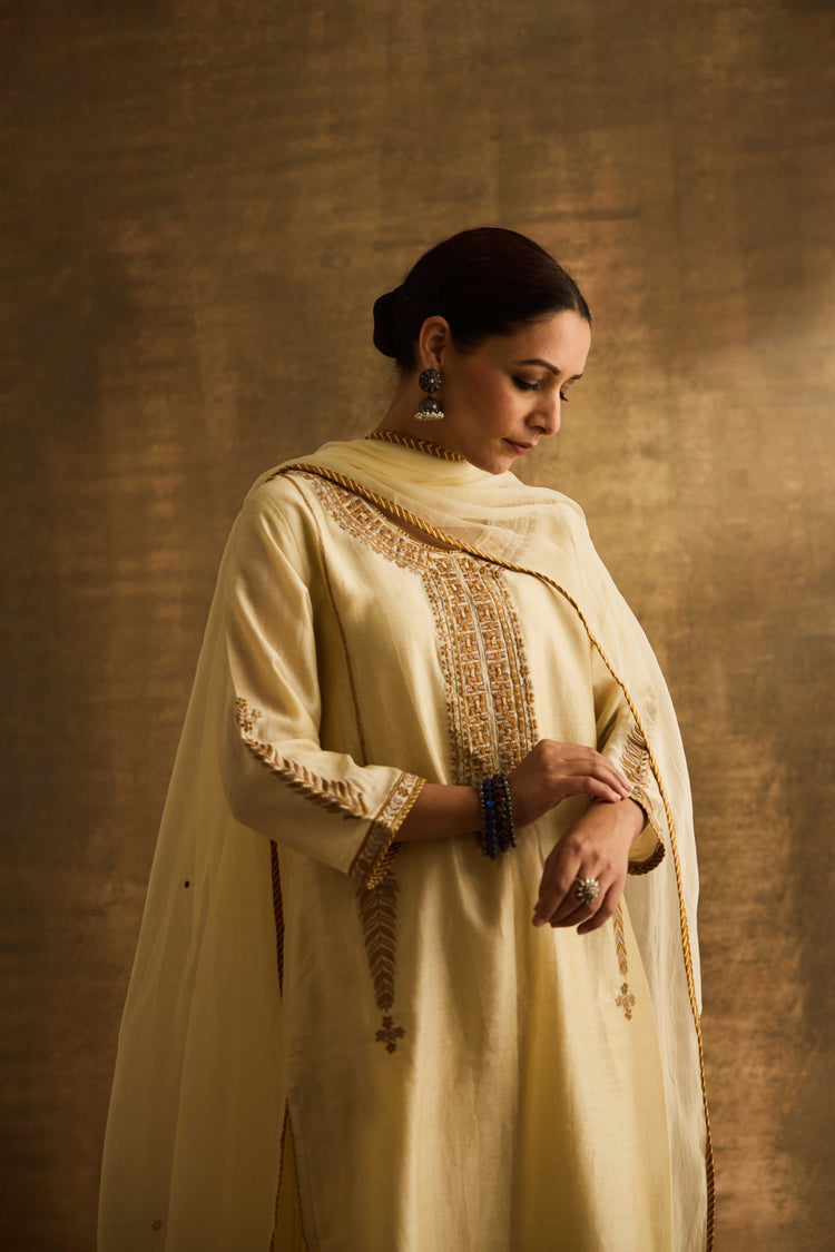 Idaya Dupatta Cream (9888445530411)