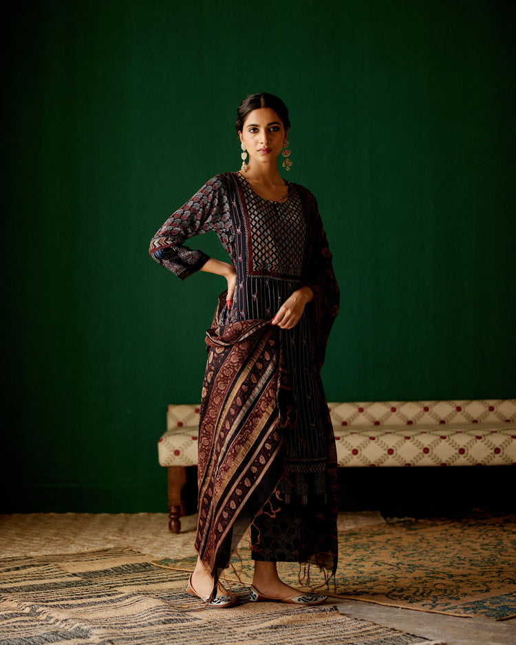 Miran Kurta Black (8828195897643)