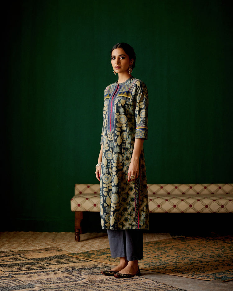 Rang Kurta Stone Blue Beige (8828293546283)