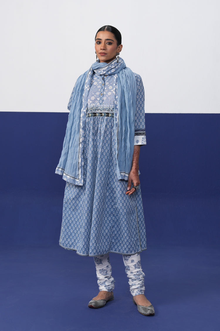 Rozana Dupatta Light Blue