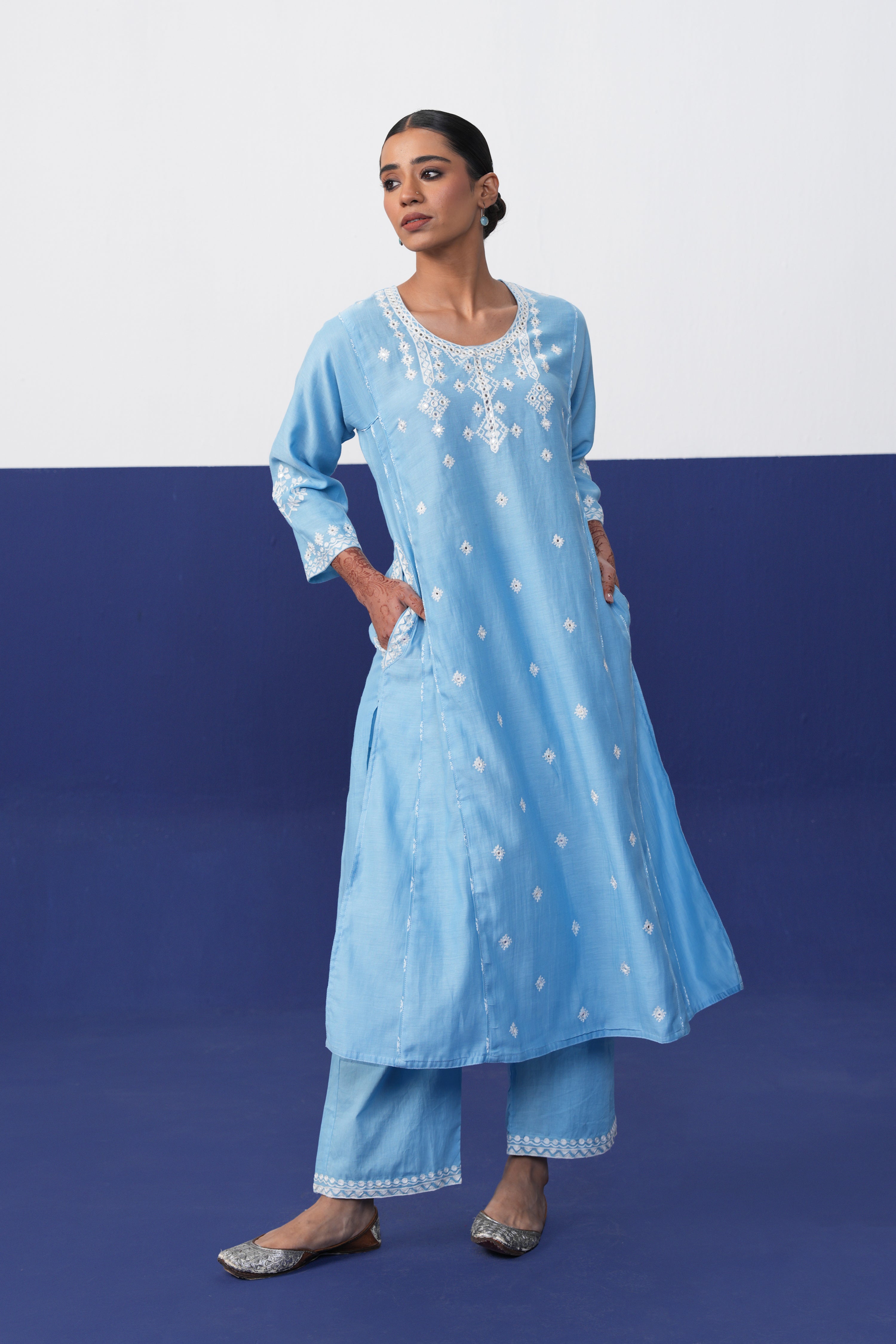 Tulsi Pant Light Blue