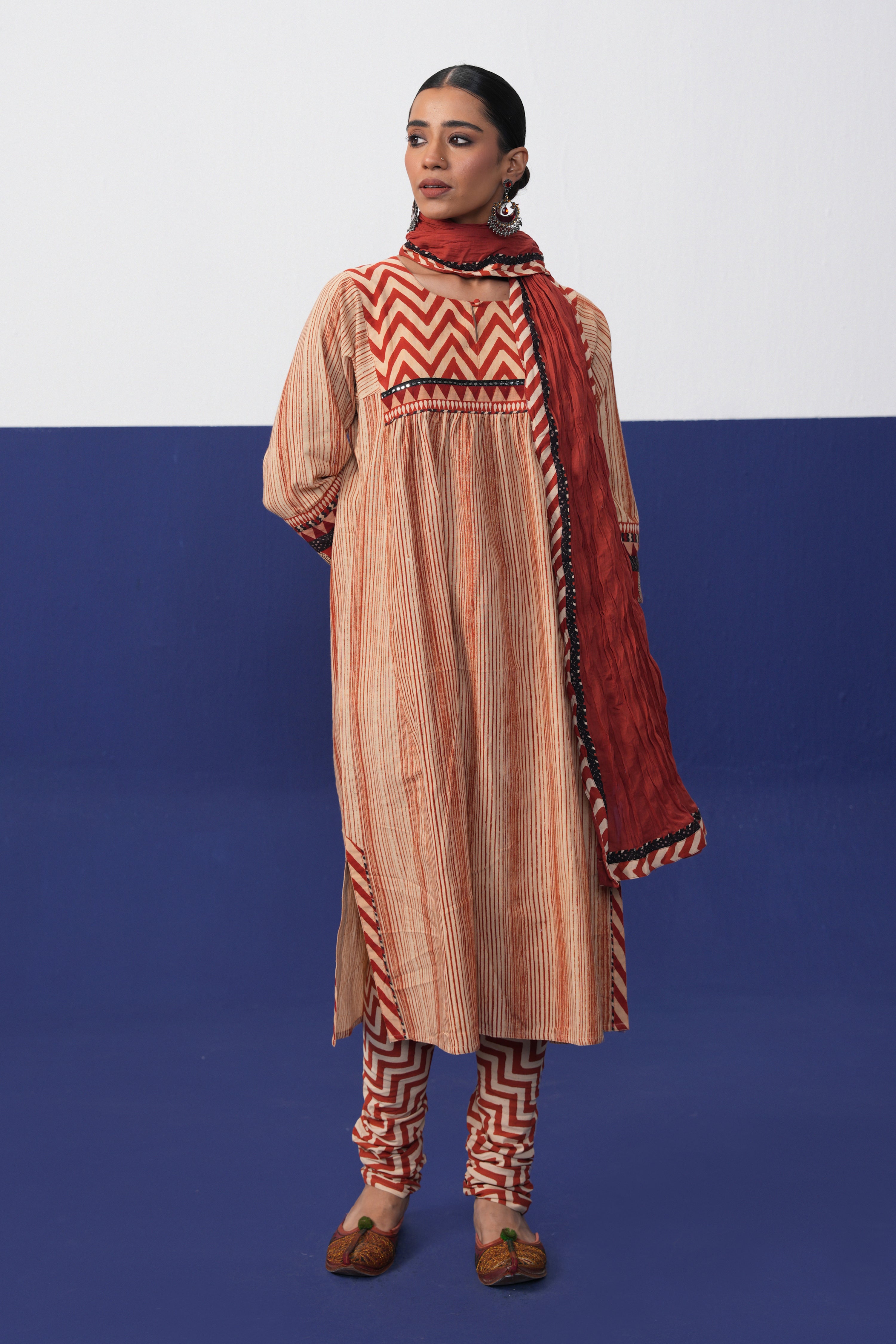 Rozana Dupatta Rust
