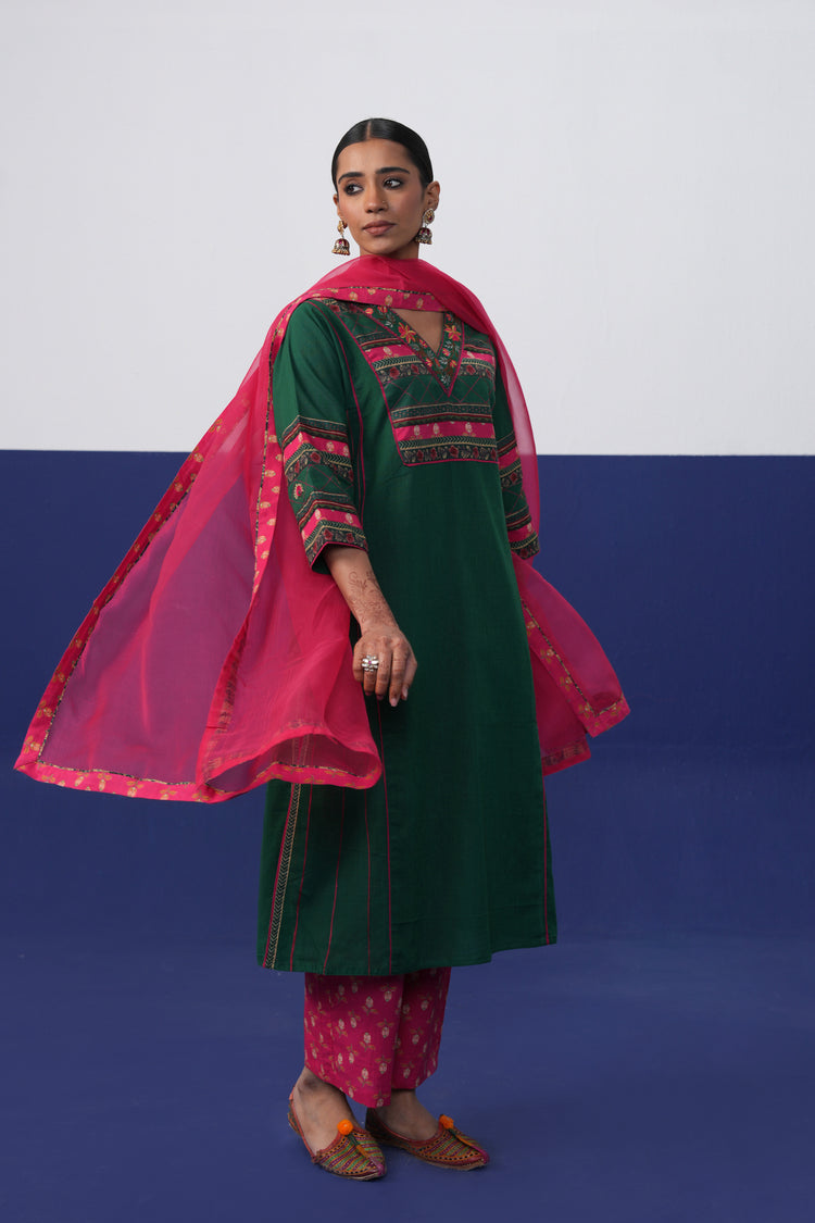 Dienne Dupatta Hot Pink