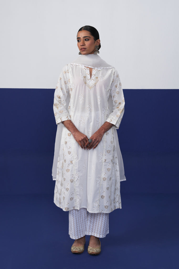 Medh Dupatta Cream