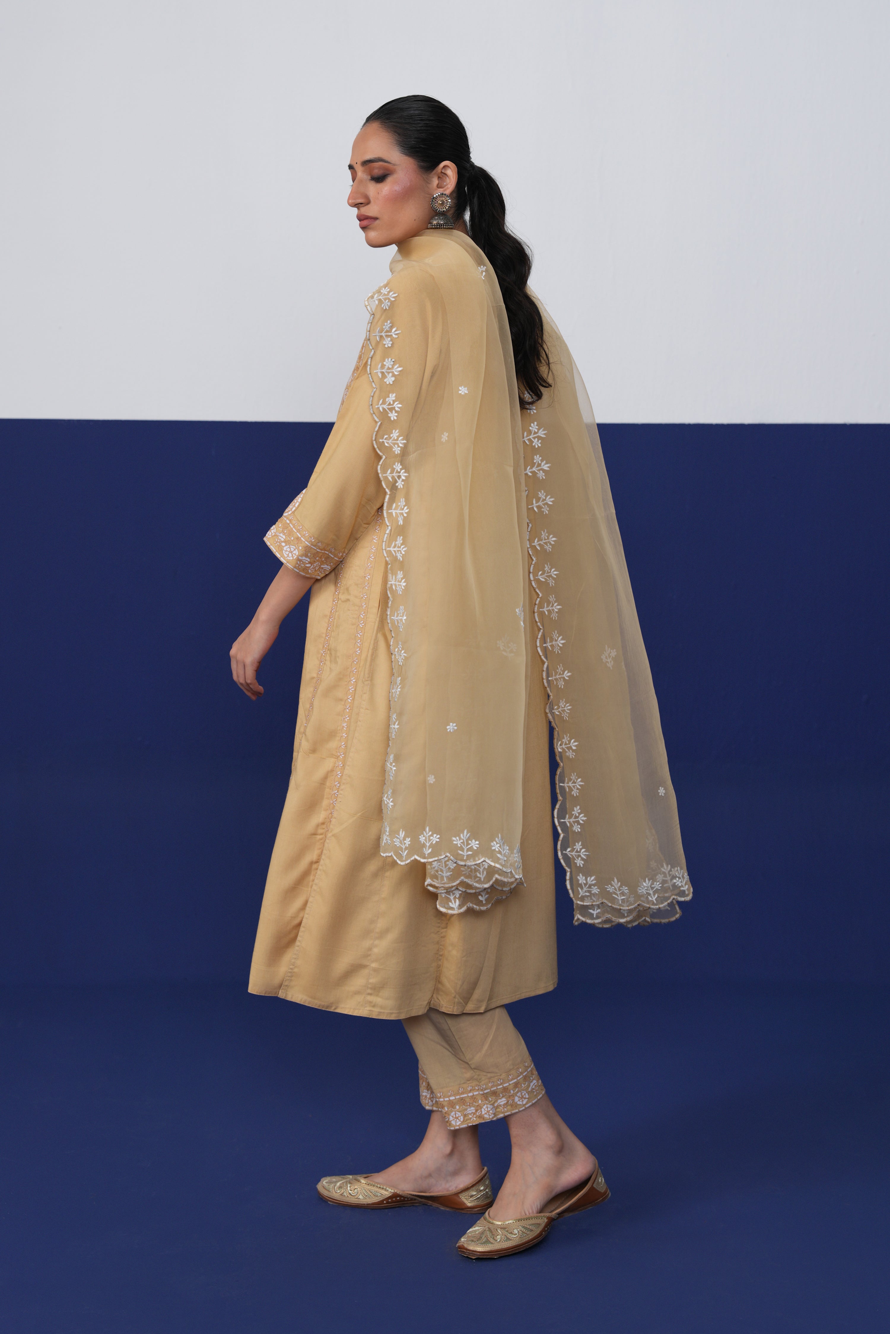 Tulsi Dupatta Beige