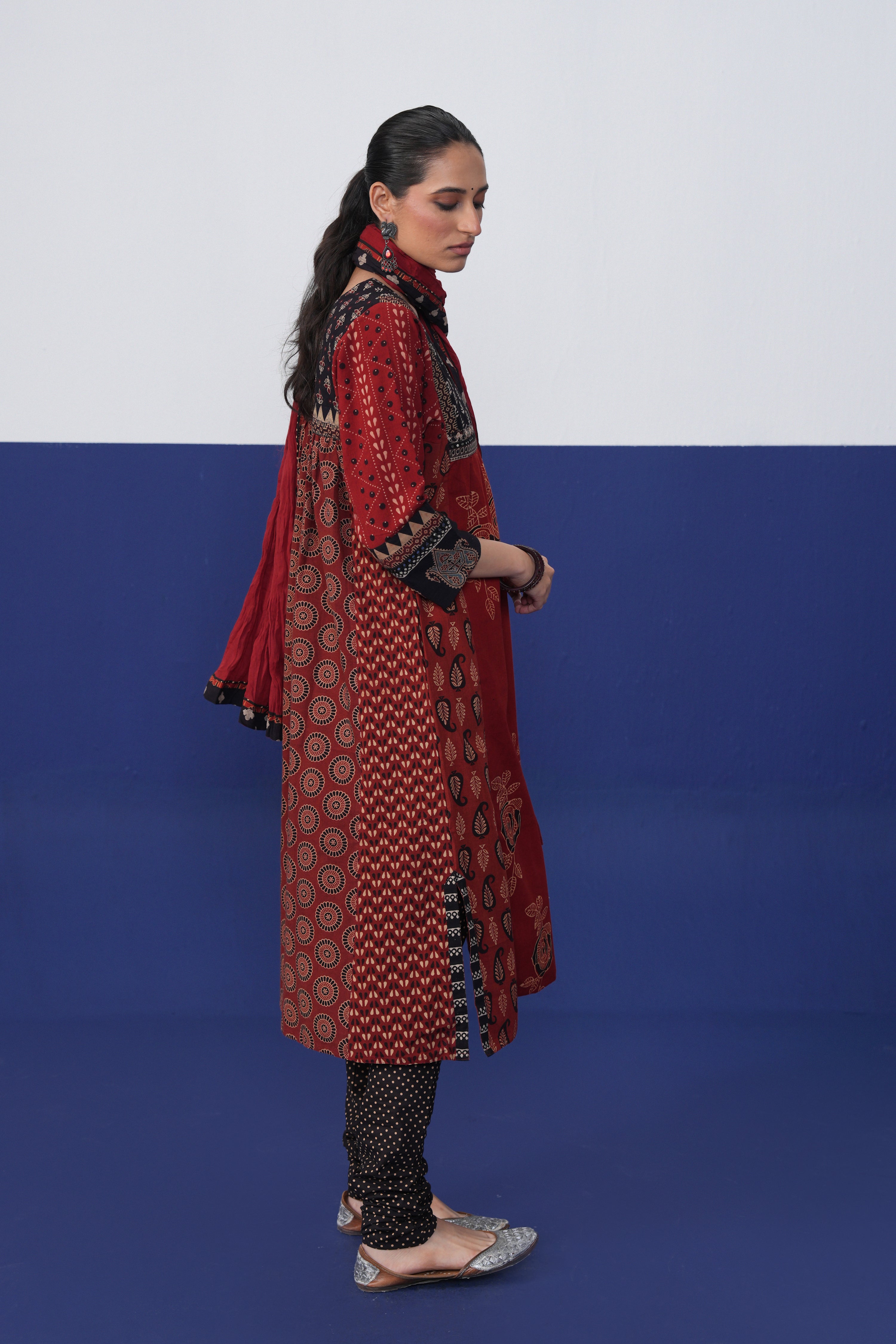 Rozana Dupatta Maroon